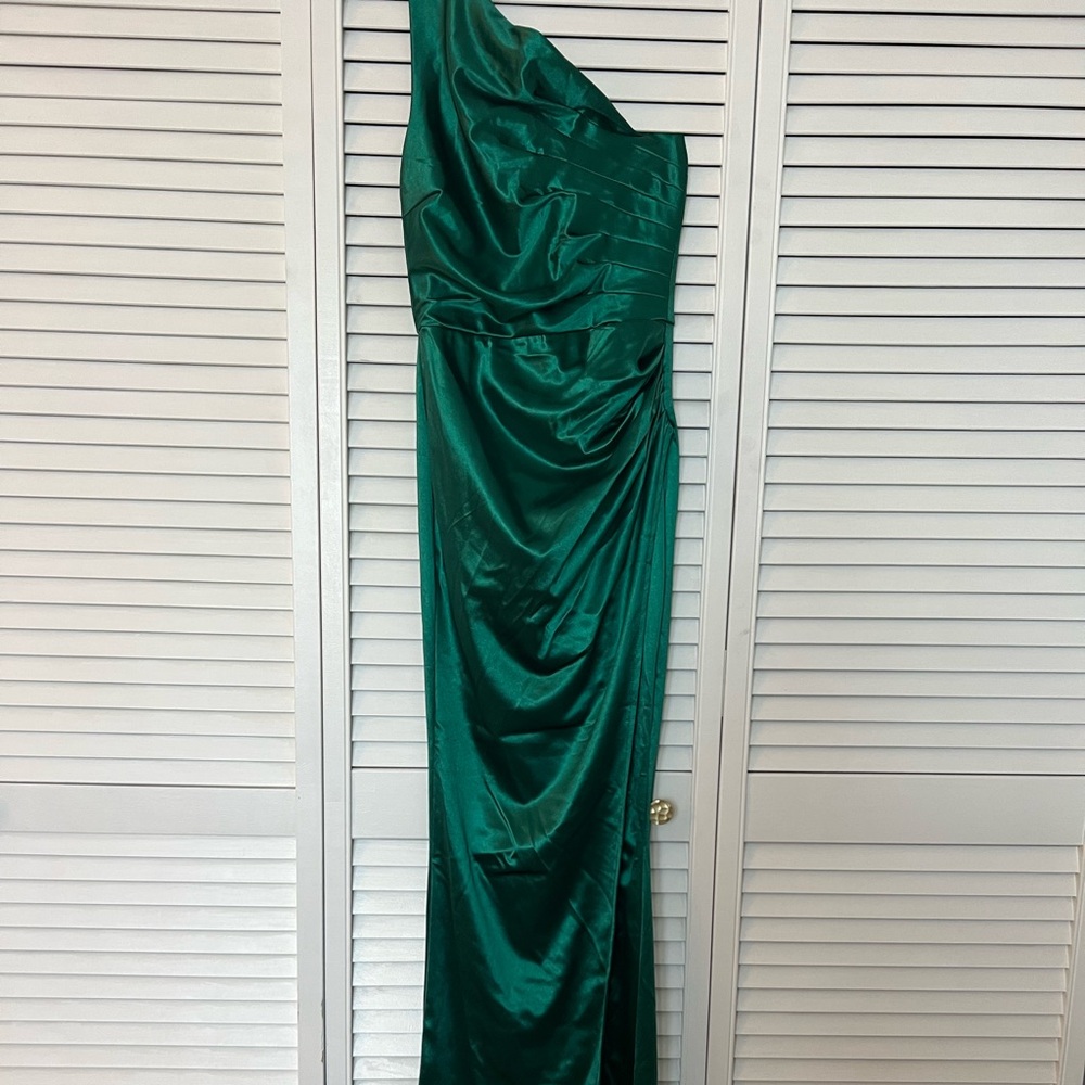 Long green dress